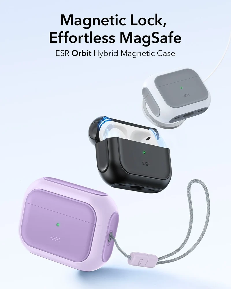 AirPods Pro 3 Orbit Hybrid Magnetic Case - Lavender