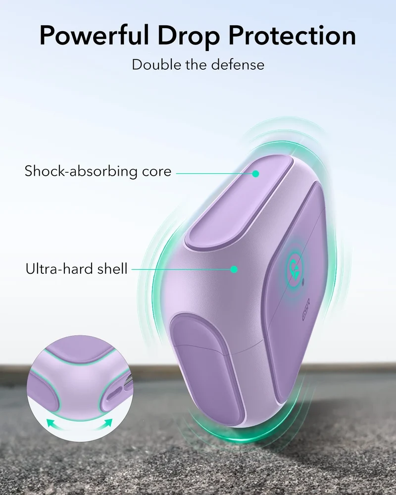 AirPods Pro 3 Orbit Hybrid Magnetic Case - Lavender