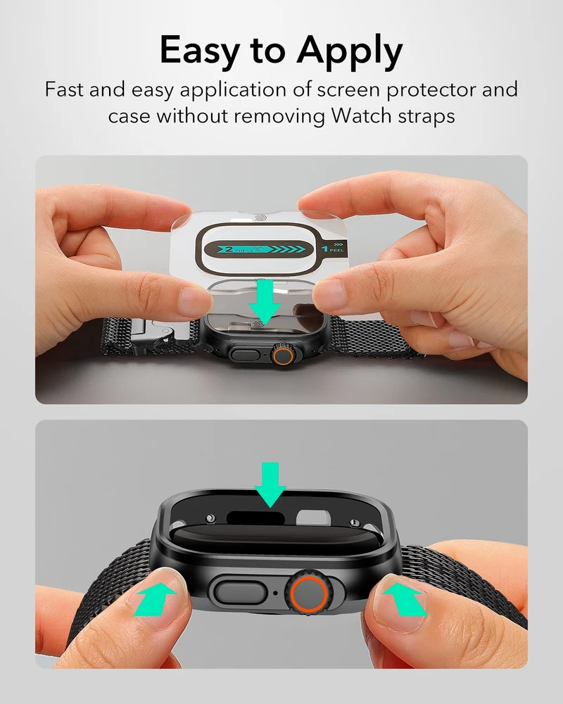 Apple Watch Ultra 3 Armorite Protection Set - Black