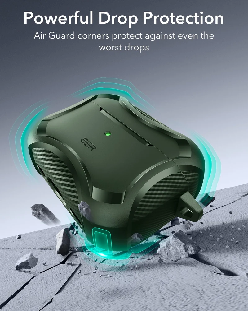 AirPods Pro 3 Cyber Tough Magnetic Case - Green