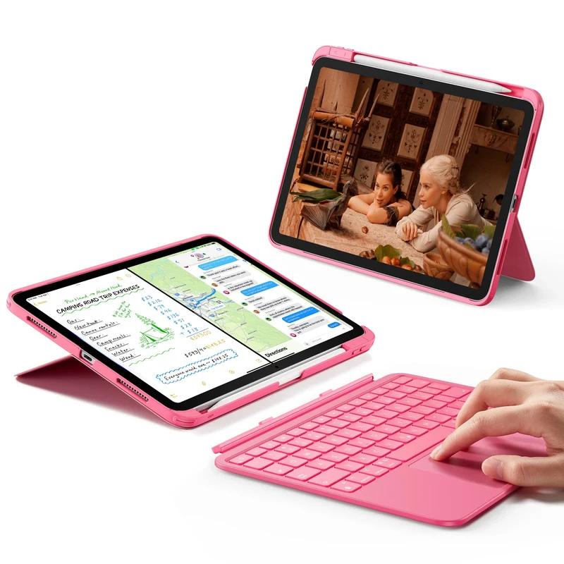 iPad 10th Gen Flex Keyboard Case (Detachable) - US Layout-Pink