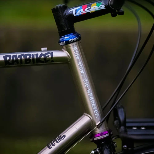 Sticker Stridsland - Ride slow, die whenever.