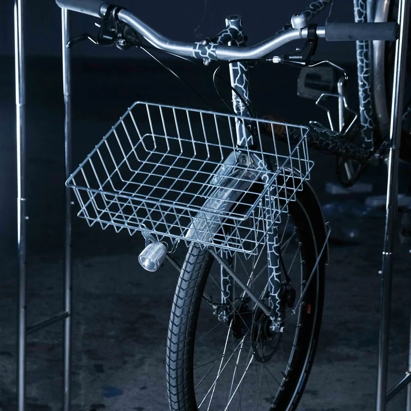 Porte Bagage Avant Cycles Manivelle Le Panier - Argent