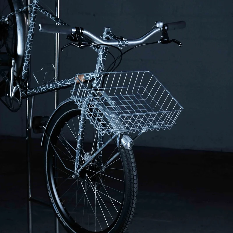 Porte Bagage Avant Cycles Manivelle Le Panier - Argent