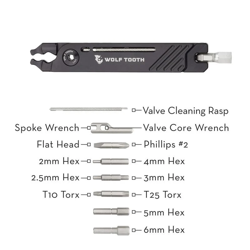 Multitool Wolf Tooth 8-Bit Pack Pliers Ultra-light