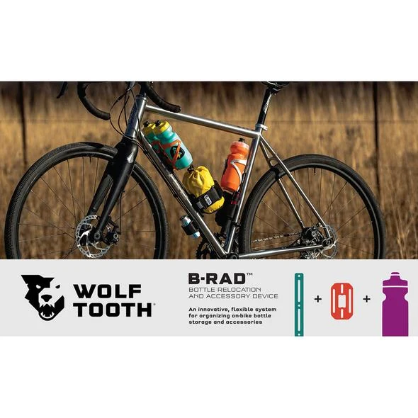 Supports de porte bidon Wolf Tooth B-RAD Double Bottle Adapter