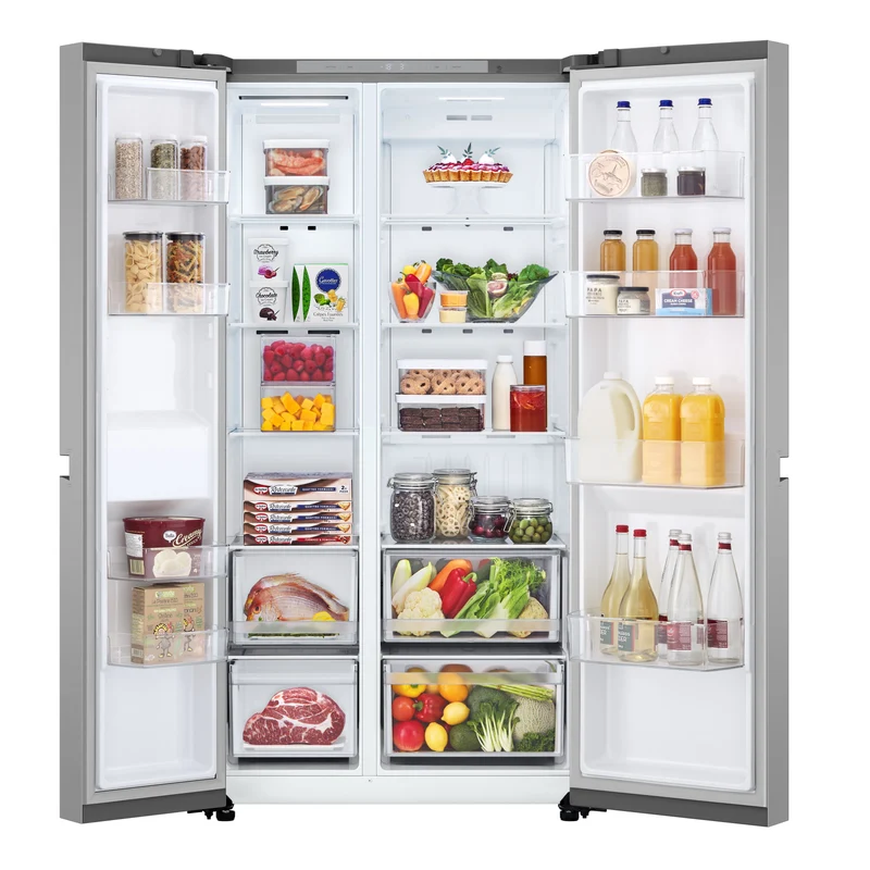 Frigorifero Side-by-Side Libera Installazione LG GSBC40PYPE 664L Classe E Prime Silver