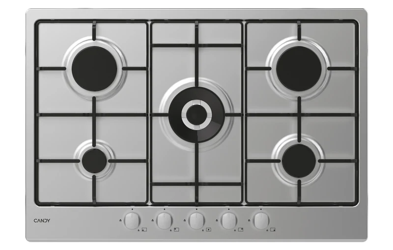 Piano Cottura a Gas Da Incasso Candy Idea Timeless CEL7P4WX Acciaio inox 74.5 cm 5 Fornello(i)