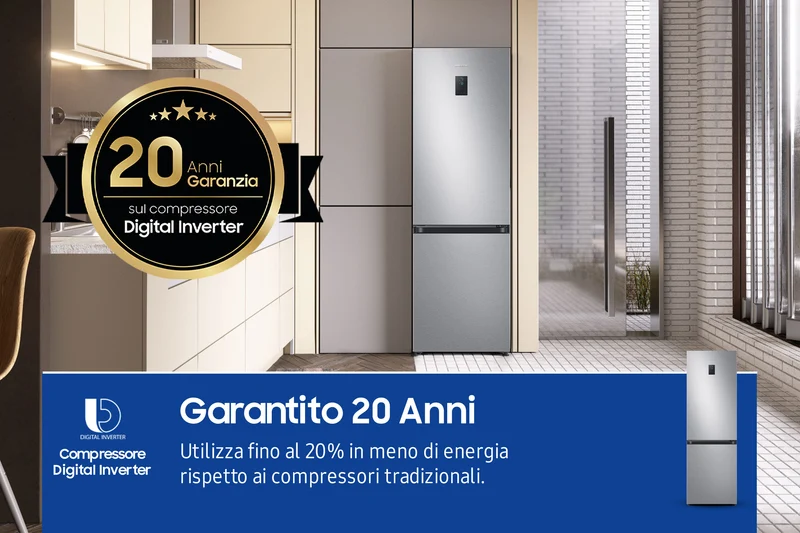 Frigorifero Combinato Libera Installazione Samsung EcoFlex AI RB34C672DSA 344L Classe D