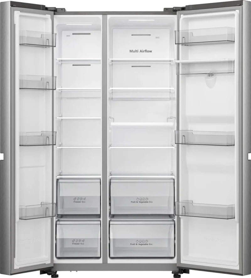 Frigorifero Side-by-Side Libera Installazione Hisense RS840N4WCE 649L Classe E Acciaio Inox