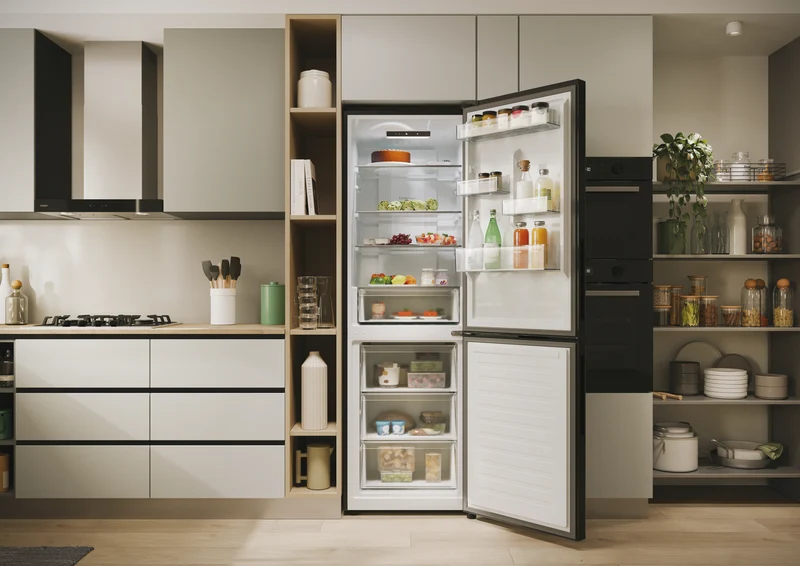 Frigorifero Con Congelatore Libera installazione Candy Fresco 300 CNCQ2T618EB 355L Classe E Nero