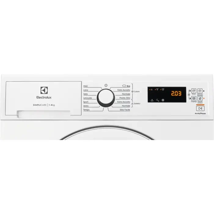 Asciugatrice Libera installazione Caricamento Frontale Electrolux EDH4825TW 8 kg A++ Bianco