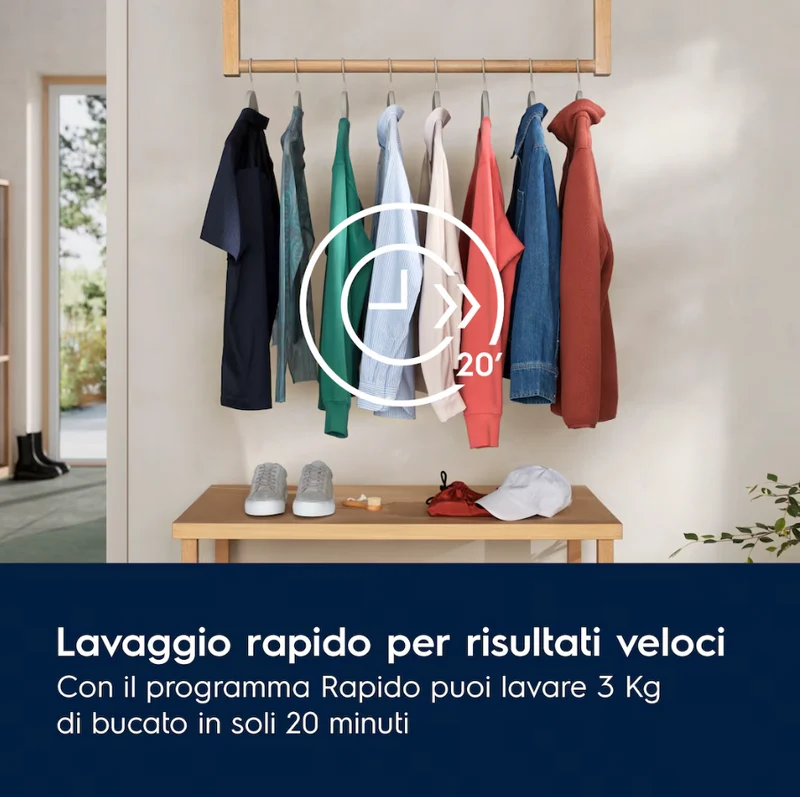 Lavatrice Libera Installazione Caricamento Frontale Electrolux SensiCare 600 EW6F29G 9 kg 1400 Giri/min Bianco