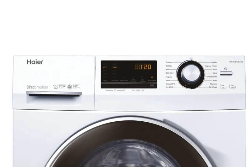 Lavatrice Libera Installazione Caricamento Frontale Haier Serie 636 HW70-B12636N 7 kg 1200 Giri/min Bianco Classe A