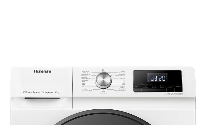 Lavatrice Libera Installazione Caricamento Frontale Hisense WFQA1014EVJM 10 kg 1400 Giri/min Bianco