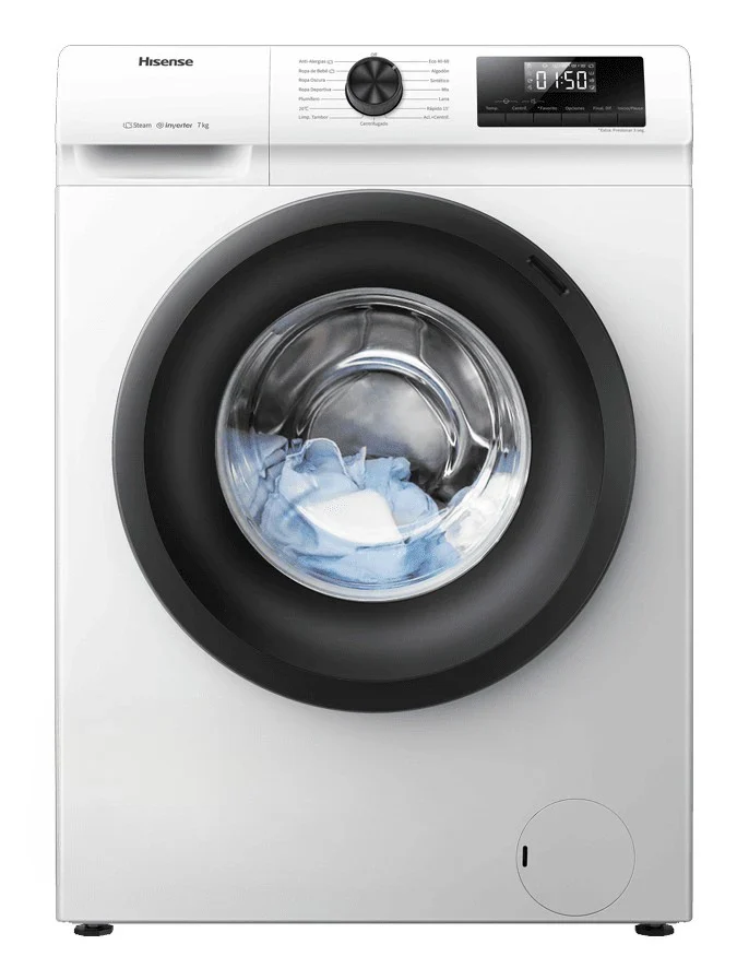 Lavatrice Libera Installazione Caricamento Frontale Hisense WFQP701219VM 7 kg 1200 Giri/min Bianco