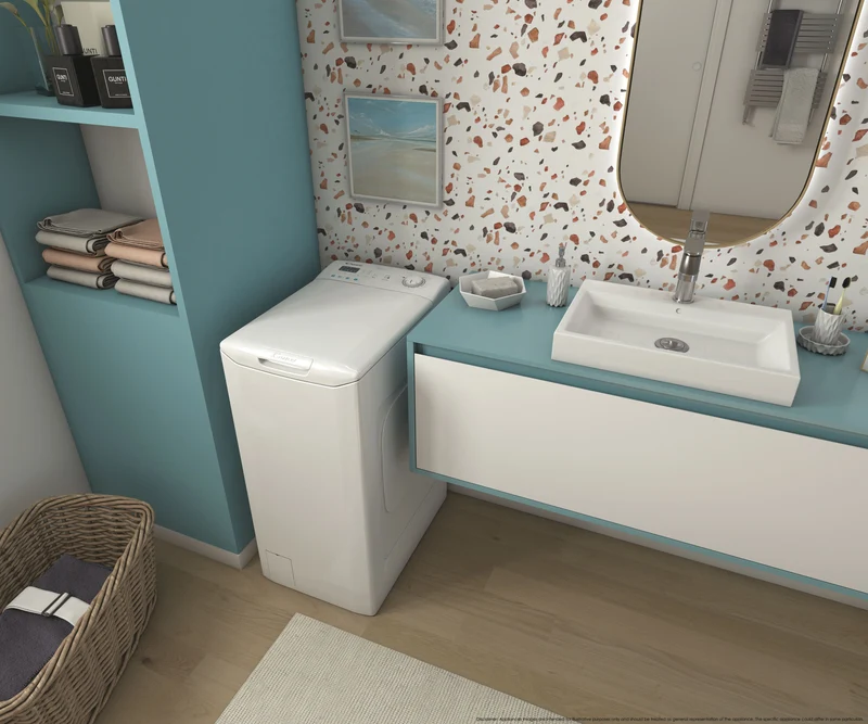 Lavatrice Libera Installazione Caricamento Dall'Alto Candy Smart CST 06LE/1-11 6 kg 1000 Giri/min Bianco
