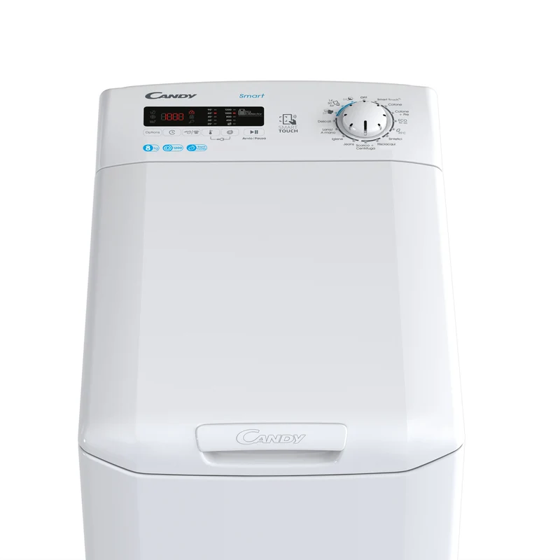 Lavatrice Libera Installazione Caricamento Dall'Alto Candy Smart CST 282D2/1-11 8 kg 1200 Giri/min Bianco