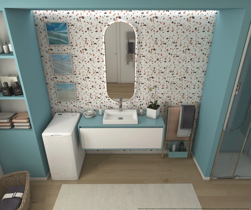 Lavatrice Libera Installazione Caricamento Dall'Alto Candy Smart CST 282D2/1-11 8 kg 1200 Giri/min Bianco
