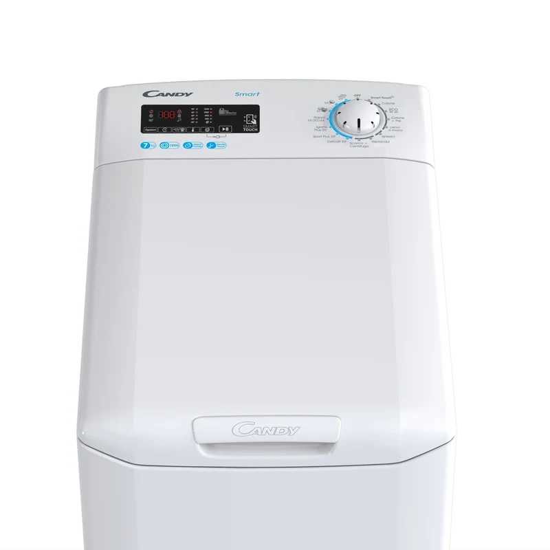 Lavatrice Libera Installazione Caricamento Dall'Alto Candy Smart CSTG 27T3/1-11 7 kg 1200 Giri/min Bianco