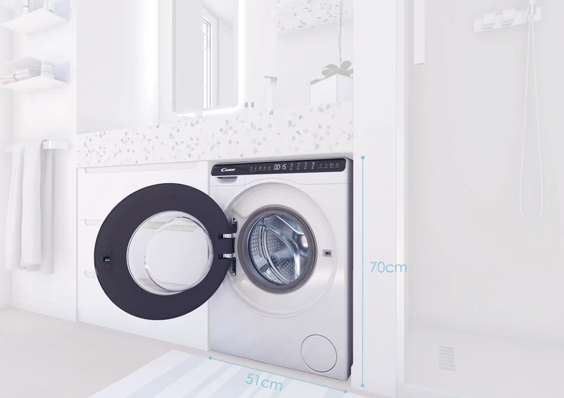 Lavatrice Caricamento Frontale Libera Installazione Candy CW50-BP12307G-S 5 kg 1200 Giri/min Bianco Classe A