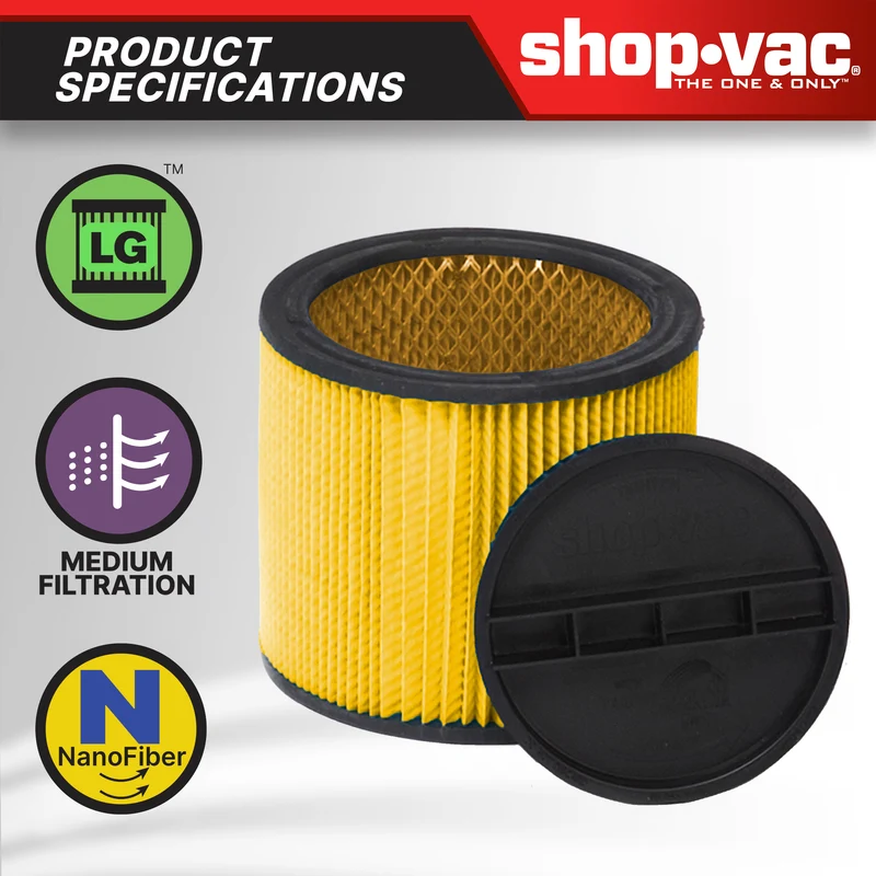 Shop-Vac® Nanofiber Cartridge Filter