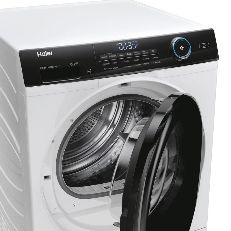 Asciugatrice Libera Installazione Caricamento Frontale Haier HD90-A3959 9 kg A+++ Bianco