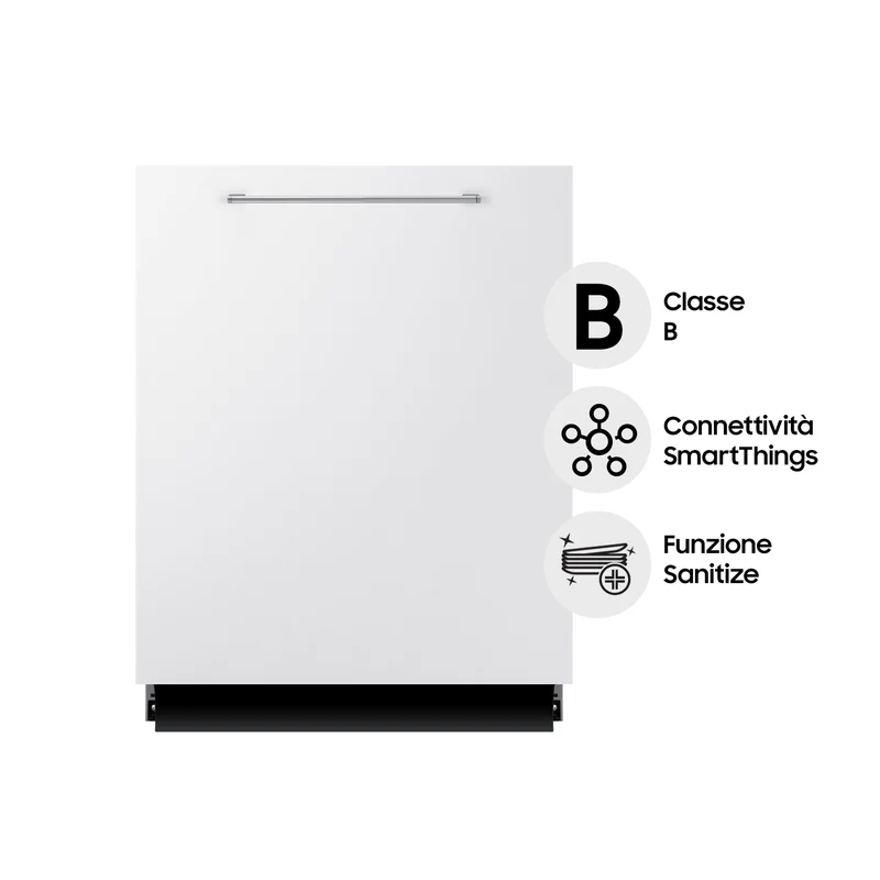 Lavastoviglie Da Incasso a Scomparsa Totale Samsung DW60A8070BB Serie 8500 14 Coperti Classe B