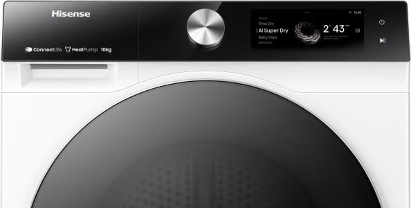 Asciugatrice Libera Installazione Caricamento Frontale Hisense DH7S107BW 10 kg A++ Bianco