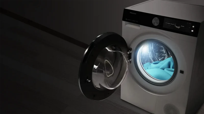 Asciugatrice Libera Installazione Caricamento Frontale Hisense DH7S107BW 10 kg A++ Bianco