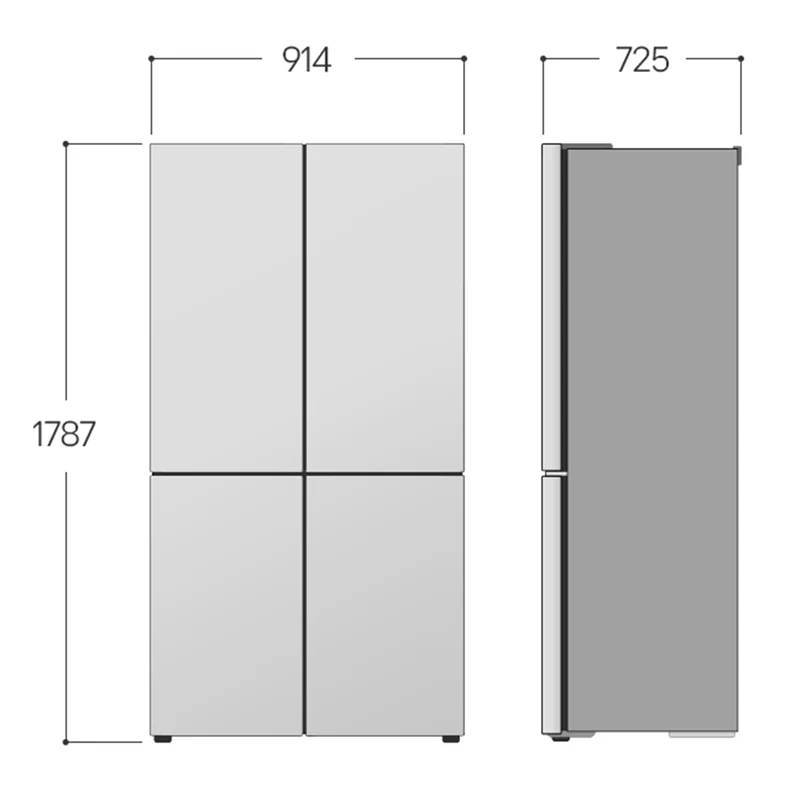 Frigorifero Multidoor Libera Installazione LG InstaView GMV960MBDE 666L Classe E Argento