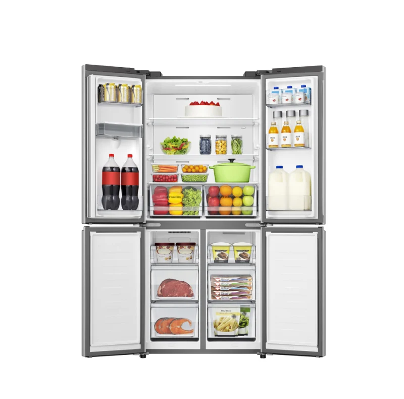 Frigorifero Americano 4 Porte Libera Installazione Hisense RQ5P470SMIE 460L con Dispenser Acqua Classe E