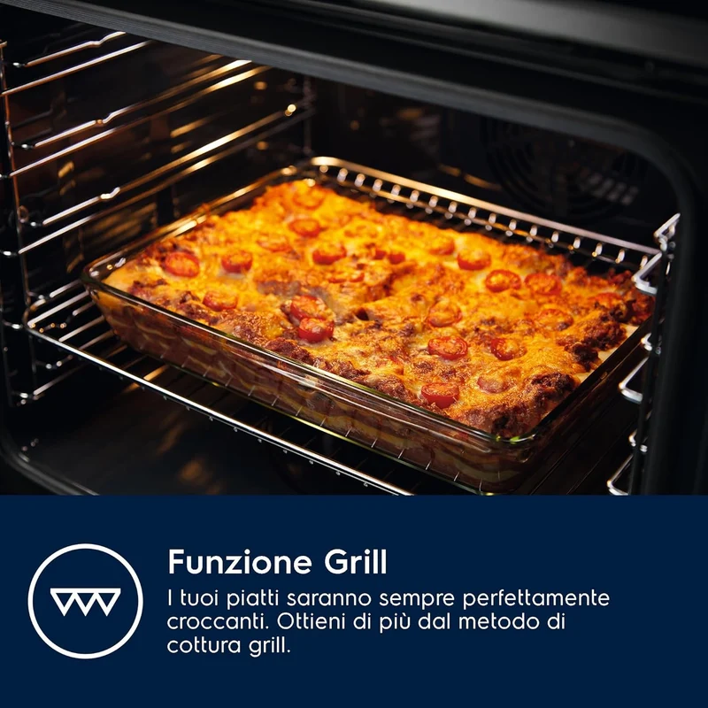 Forno Multifunzione Da Incasso Electrolux Serie 300 EOH2H044K 68L 2790W Nero