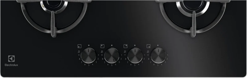 Piano Cottura a Gas Da Incasso Gas on Glass Electrolux EGG64272K Nero 60 cm 4 Fornello(i)