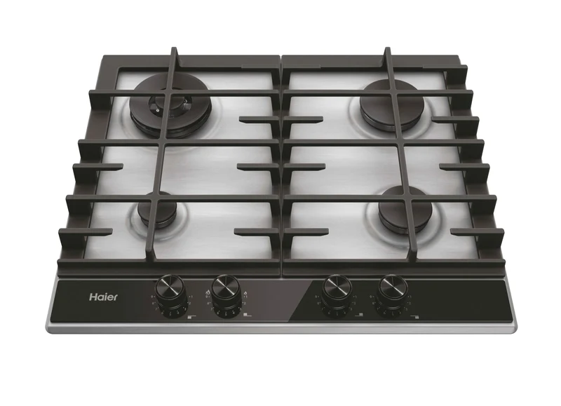 Piano Cottura a Gas Da Incasso Haier Series 4 HAHG6BR4XH Acciaio Inox 59.5 cm 4 Fornello(i)