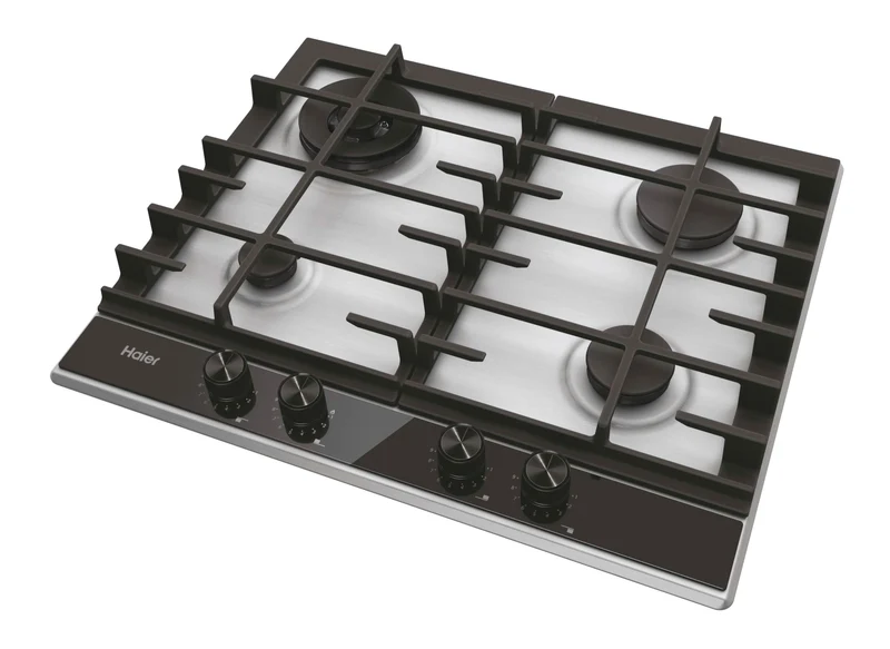 Piano Cottura a Gas Da Incasso Haier Series 4 HAHG6BR4XH Acciaio Inox 59.5 cm 4 Fornello(i)