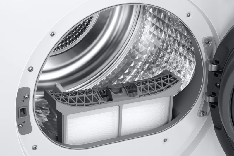 Asciugatrice Libera Installazione Caricamento Frontale Samsung Series 6 DV90DG6845LE 9 kg Bianco