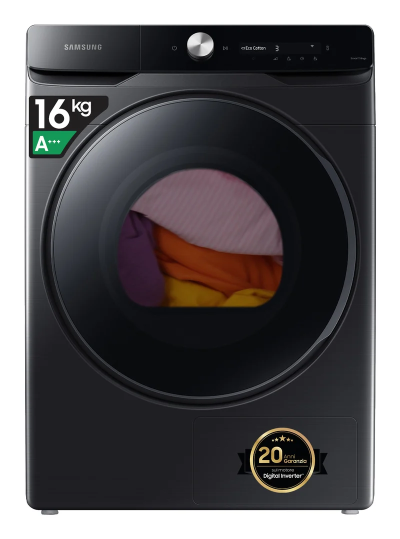Asciugatrice Libera Installazione Caricamento Frontale Samsung DV16DG8600BVU3 16 kg A+++ Nero