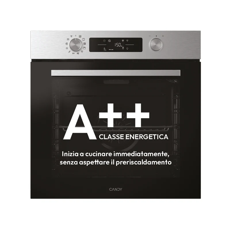 Forno Da Incasso Candy New Moderna CA6 N3B1HTX 78L in Acciaio Inox, Nero