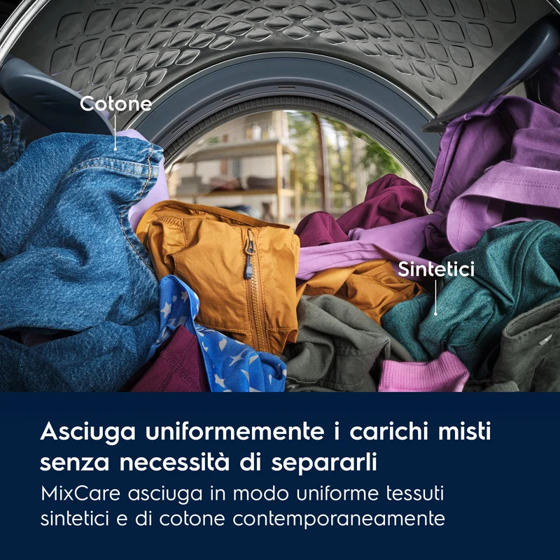 Asciugatrice Libera installazione Caricamento Frontale Electrolux DelicateCare 700 EW7H39B 9 kg Bianco Classe B