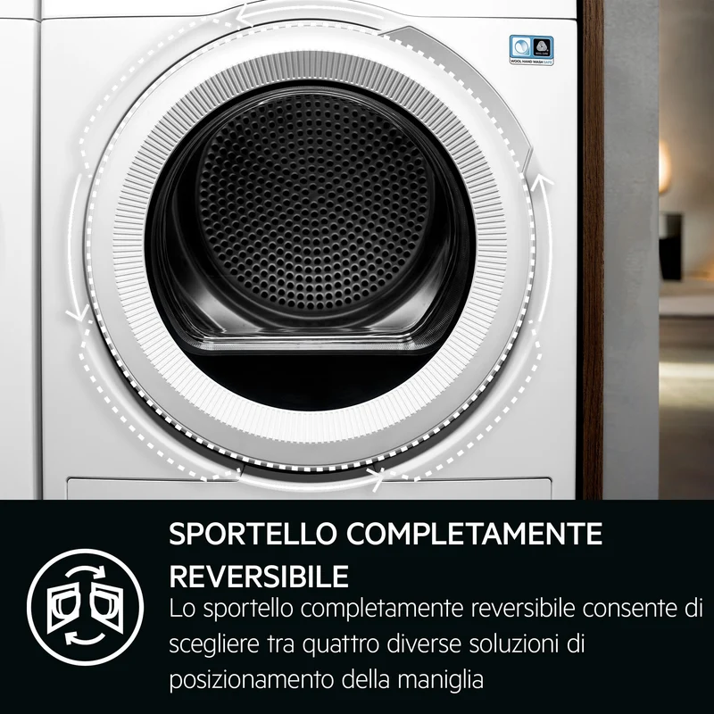 Asciugatrice Libera Installazione Caricamento Frontale AEG Series 7000 SensiDry TR7HG9C 9 Kg Bianco Classe C