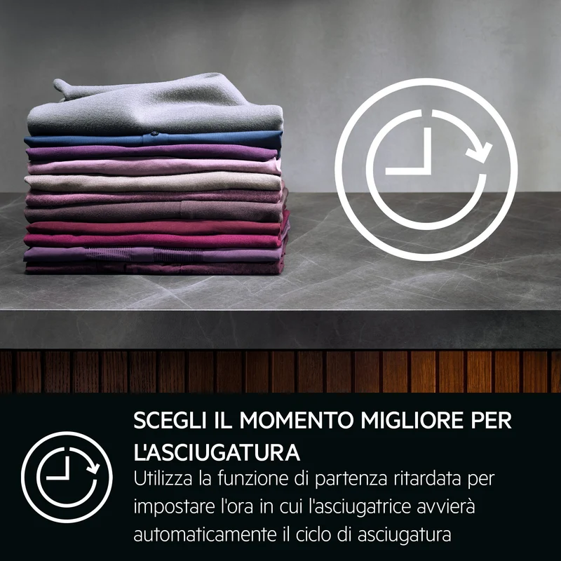 Asciugatrice Libera Installazione Caricamento Frontale AEG Series 7000 SensiDry TR7HG9C 9 Kg Bianco Classe C