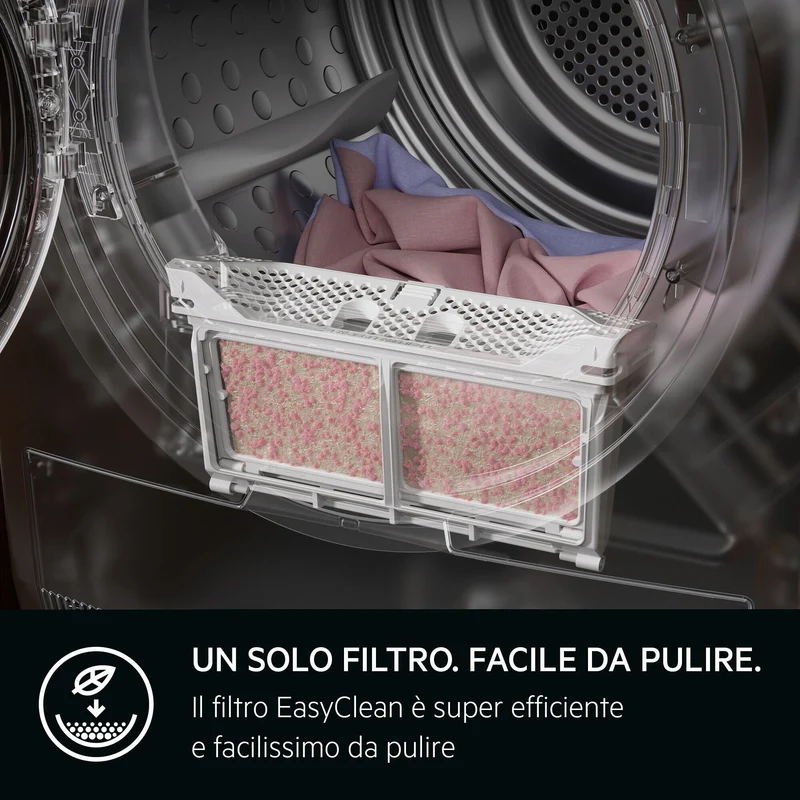 Asciugatrice Libera Installazione Caricamento Frontale AEG Series 7000 SensiDry TR7HG9C 9 Kg Bianco Classe C