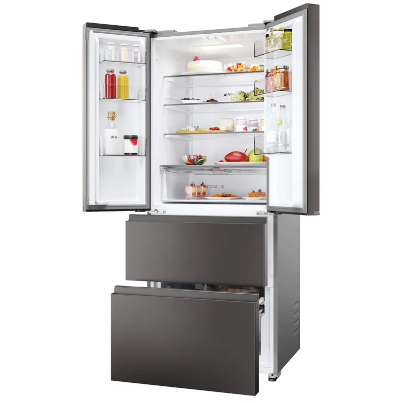 Frigorifero Side-by-Side Libera Installazione Haier HFR3718ENMD 402L Classe E Acciaio inox