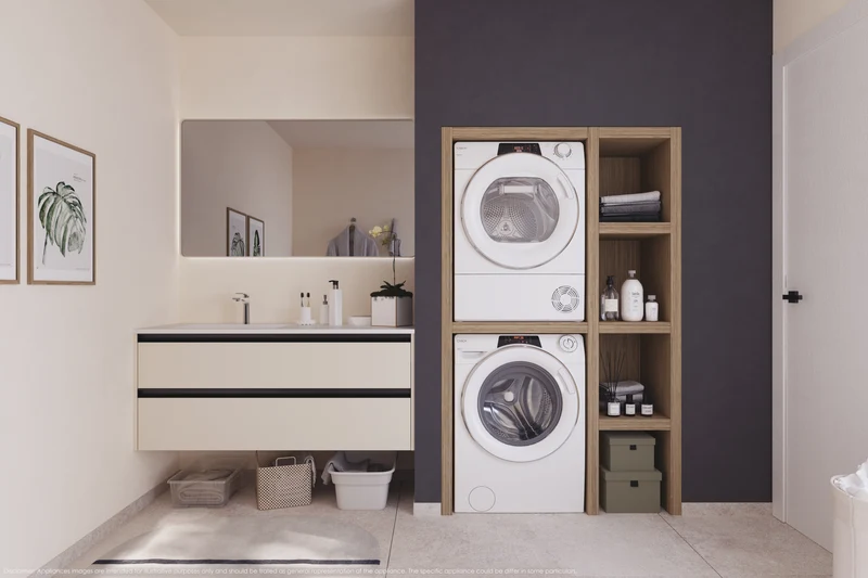 Asciugatrice Libera Installazione Caricamento Frontale Candy RapidÓ ROE H9A2TCEX-S 9 kg Bianco Classe E