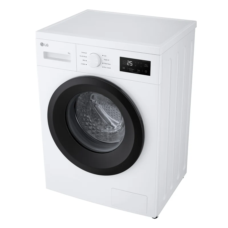 Lavatrice a Vapore Libera Installazione Caricamento Frontale LG F4NA1009NWK 9 kg, 1400 Giri, Classe A
