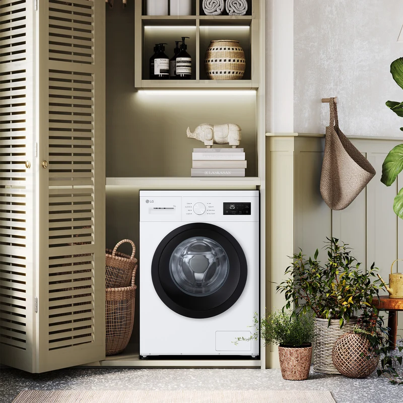 Lavatrice a Vapore Libera Installazione Caricamento Frontale LG F4NA1009NWK 9 kg, 1400 Giri, Classe A