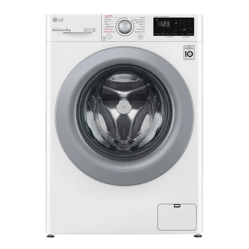 Lavatrice a Vapore Libera Installazione Caricamento Frontale LG Slim AI DDTM F2WV3S7S4E 7 kg Classe D