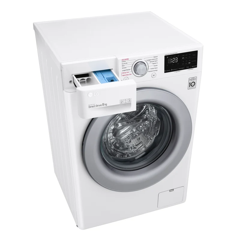 Lavatrice a Vapore Libera Installazione Caricamento Frontale LG Slim AI DDTM F2WV3S7S4E 7 kg Classe D