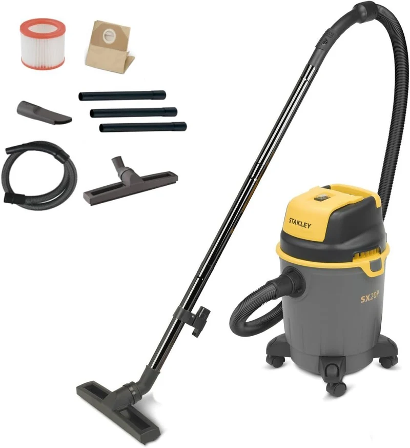 STANLEY Aspiratore Solidi e Liquidi Modello SXVC20PE 1,2 kW Da 20L